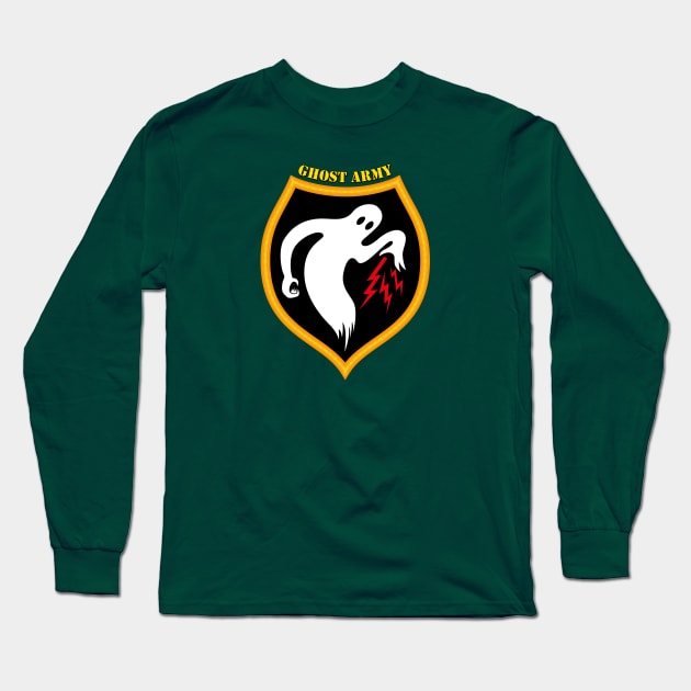 The Ghost Army Patch Long Sleeve T-Shirt by Maxsomma